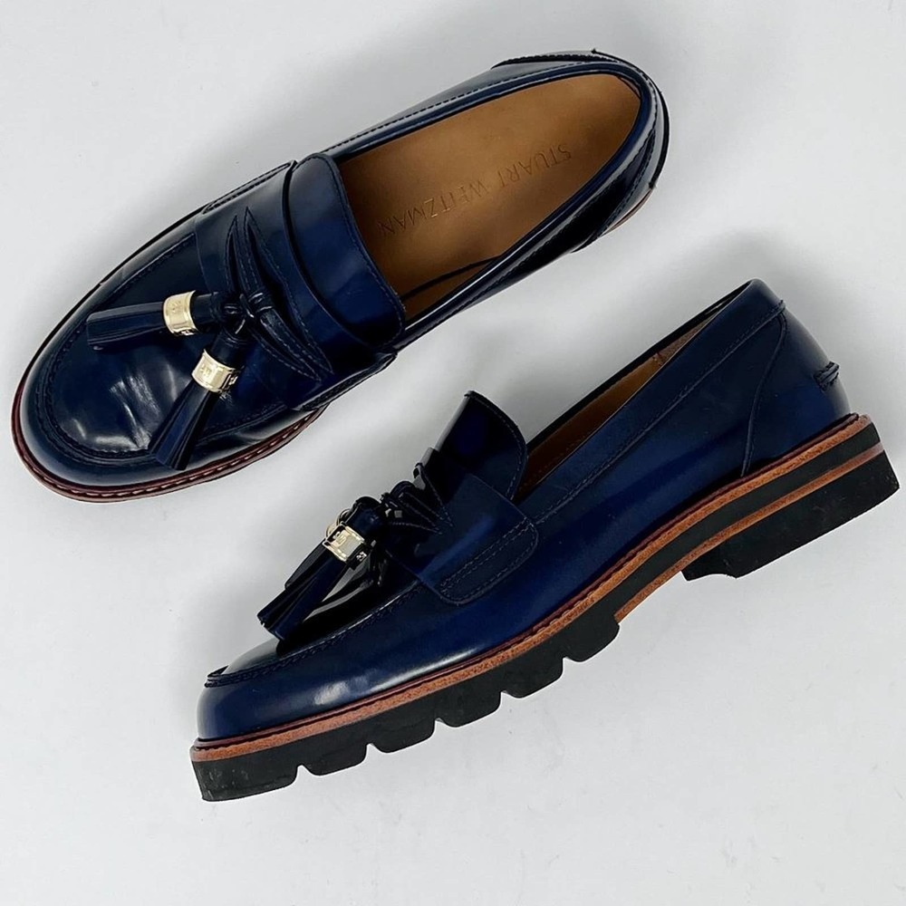 Stuart Weitzman Lug Sole Chunky Tassel Loafer